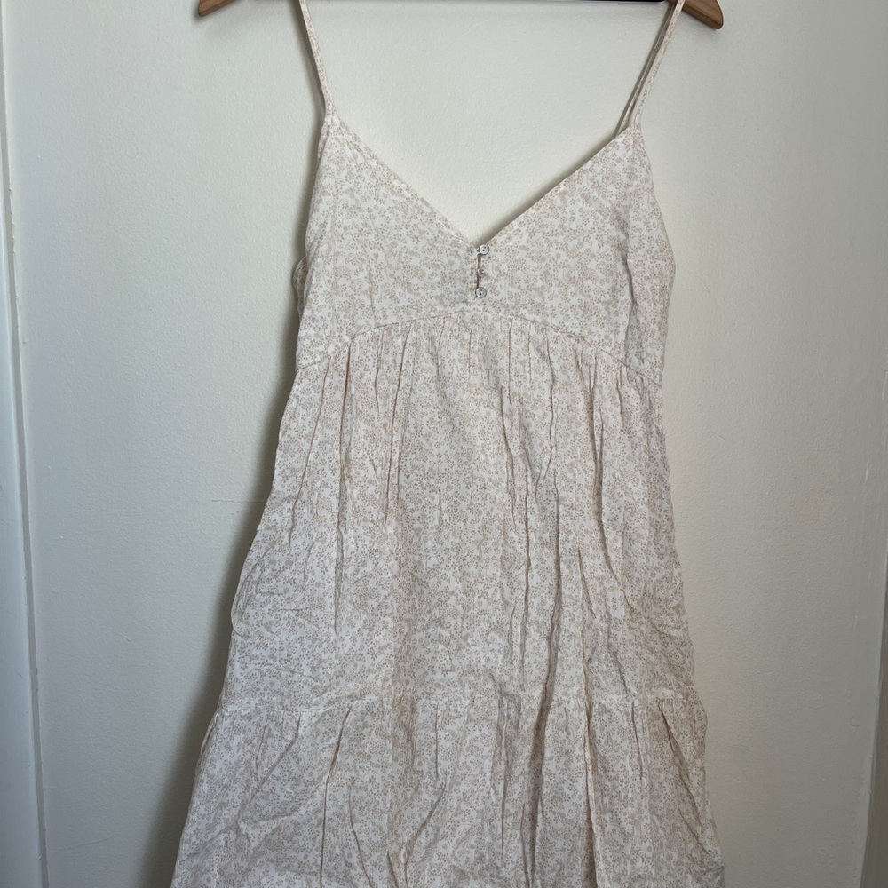 Wild Fable Beige Floral Mini Dress